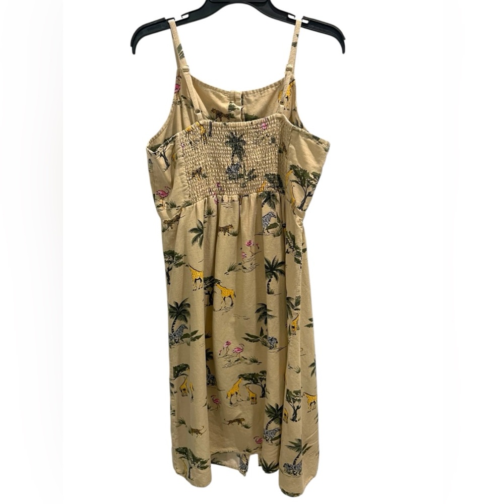 Tropical Print Beige Sundress - Picture 4 of 12